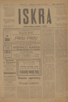 Iskra : dziennik polityczny, społeczny i literacki. R.10, № 253 (9 listopada 1919)