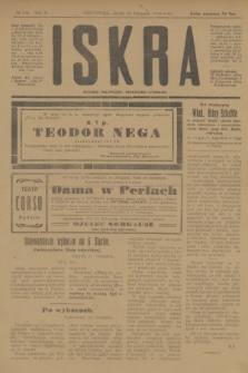 Iskra : dziennik polityczny, społeczny i literacki. R.10, № 256 (12 listopada 1919)