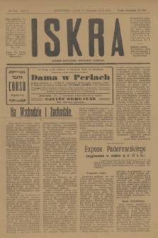 Iskra : dziennik polityczny, społeczny i literacki. R.10, № 259 (15 listopada 1919)