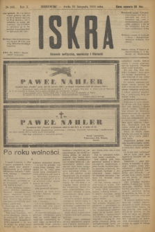 Iskra : dziennik polityczny, społeczny i literacki. R.10, № 266 (26 listopada 1919)