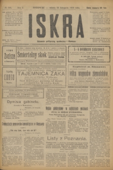 Iskra : dziennik polityczny, społeczny i literacki. R.10, № 269 (29 listopada 1919)