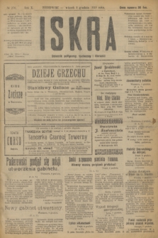 Iskra : dziennik polityczny, społeczny i literacki. R.10, № 276 (9 grudnia 1919)