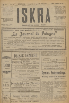 Iskra : dziennik polityczny, społeczny i literacki. R.10, № 278 (11 grudnia 1919)