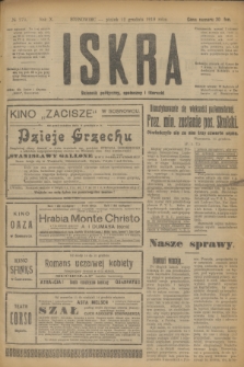 Iskra : dziennik polityczny, społeczny i literacki. R.10, № 279 (12 grudnia 1919)