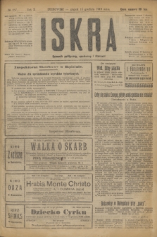 Iskra : dziennik polityczny, społeczny i literacki. R.10, № 287 (19 grudnia 1919)