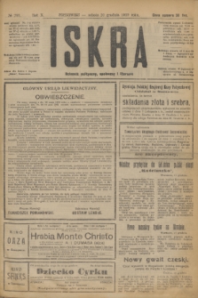 Iskra : dziennik polityczny, społeczny i literacki. R.10, № 288 (20 grudnia 1919)