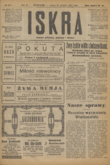 Iskra : dziennik polityczny, społeczny i literacki. R.10, № 293 (27 grudnia 1919) + dod.