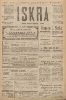 Iskra : dziennik polityczny, społeczny i literacki. R.11, № 21 (23 stycznia 1920)
