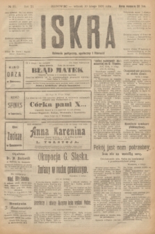 Iskra : dziennik polityczny, społeczny i literacki. R.11, № 35 (10 lutego 1920)