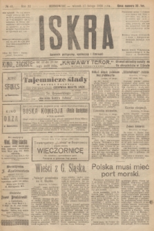 Iskra : dziennik polityczny, społeczny i literacki. R.11, № 41 (17 lutego 1920)