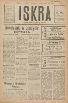 Iskra : dziennik polityczny, społeczny i literacki. R.12, № 14 (9 marca 1921)