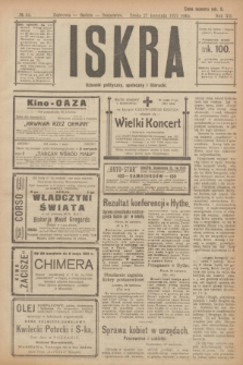 Iskra : dziennik polityczny, społeczny i literacki. R.12, № 53 (27 kwietnia 1921)