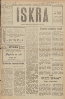 Iskra : dziennik polityczny, społeczny i literacki. R.12, № 93 (16 czerwca 1921)