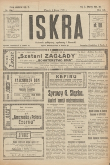 Iskra : dziennik polityczny, społeczny i literacki. R.12, nr 106 (5 lipca 1921)