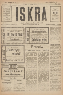 Iskra : dziennik polityczny, społeczny i literacki. R.12, nr 118 (19 lipca 1921)