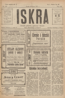 Iskra : dziennik polityczny, społeczny i literacki. R.12, nr 125 (27 lipca 1921)