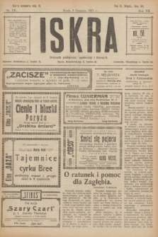 Iskra : dziennik polityczny, społeczny i literacki. R.12, nr 131 (3 sierpnia 1921)