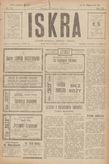 Iskra : dziennik polityczny, społeczny i literacki. R.12, nr 145 (20 sierpnia 1921)