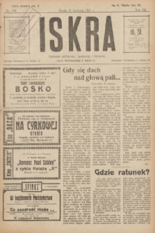 Iskra : dziennik polityczny, społeczny i literacki. R.12, nr 154 (31 sierpnia 1921)