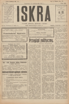 Iskra : dziennik polityczny, społeczny i literacki. R.12, nr 199 (23 października 1921)