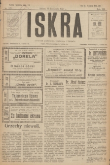 Iskra : dziennik polityczny, społeczny i literacki. R.12, nr 221 (19 listopada 1921)