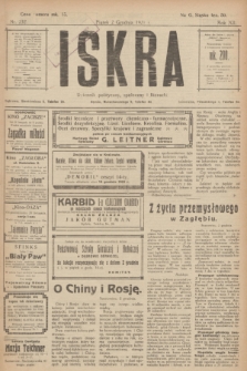 Iskra : dziennik polityczny, społeczny i literacki. R.12, nr 232 (2 grudnia 1921)