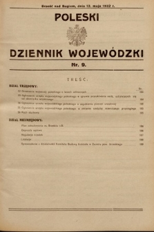 Poleski Dziennik Wojewódzki. 1932, nr 9