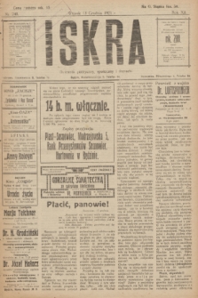 Iskra : dziennik polityczny, społeczny i literacki. R.12, nr 240 (13 grudnia 1921)