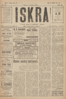 Iskra : dziennik polityczny, społeczny i literacki. R.12, nr 241 (14 grudnia 1921)