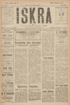 Iskra : dziennik polityczny, społeczny i literacki. R.12, nr 243 (16 grudnia 1921)