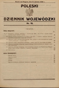 Poleski Dziennik Wojewódzki. 1932, nr 10