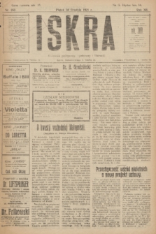 Iskra : dziennik polityczny, społeczny i literacki. R.12, nr 253 (30 grudnia 1921)