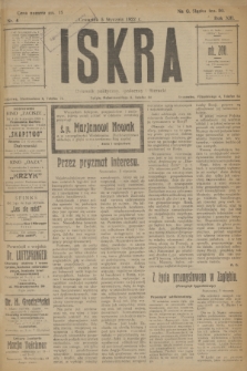 Iskra : dziennik polityczny, społeczny i literacki. R.13, nr 4 (5 stycznia 1922)