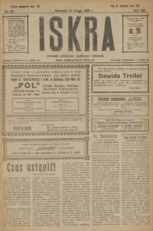 Iskra : dziennik polityczny, społeczny i literacki. R.13, nr 35 (12 lutego 1922)