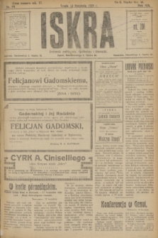 Iskra : dziennik polityczny, społeczny i literacki. R.13, nr 84 (12 kwietnia 1922)