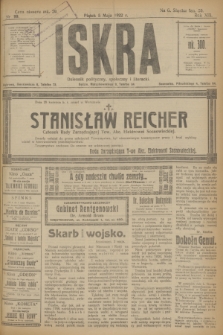 Iskra : dziennik polityczny, społeczny i literacki. R.13, nr 99 (5 maja 1922)