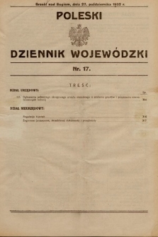 Poleski Dziennik Wojewódzki. 1932, nr 17