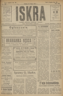 Iskra : dziennik polityczny, społeczny i literacki. R.13, nr 116 (27 maja 1922)