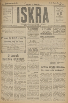 Iskra : dziennik polityczny, społeczny i literacki. R.13, nr 117 (28 maja 1922)