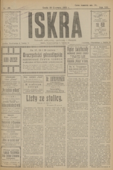 Iskra : dziennik polityczny, społeczny i literacki. R.13, nr 141 (28 czerwca 1922)