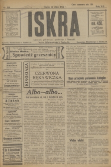 Iskra : dziennik polityczny, społeczny i literacki. R.8 [i.e.13], nr 154 (14 lipca 1922)