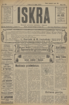 Iskra : dziennik polityczny, społeczny i literacki. R.8 [i.e.13], nr 155 (15 lipca 1922)