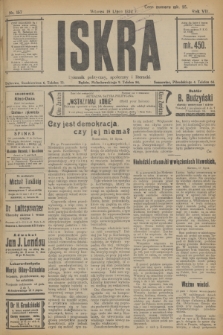 Iskra : dziennik polityczny, społeczny i literacki. R.13, nr 157 (18 lipca 1922) + wkładka