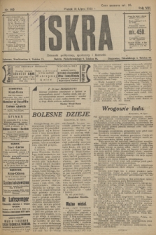 Iskra : dziennik polityczny, społeczny i literacki. R.13, nr 160 (21 lipca 1922)