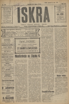Iskra : dziennik polityczny, społeczny i literacki. R.13, nr 161 (22 lipca 1922)