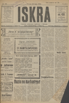 Iskra : dziennik polityczny, społeczny i literacki. R.13, nr 163 (25 lipca 1922)