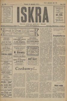 Iskra : dziennik polityczny, społeczny i literacki. R.13, nr 185 (25 sierpnia 1922)