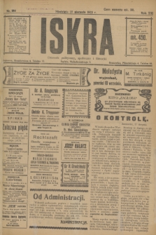 Iskra : dziennik polityczny, społeczny i literacki. R.13, nr 190 (27 sierpnia 1922) + wkładka