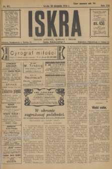 Iskra : dziennik polityczny, społeczny i literacki. R.13, nr 192 (30 sierpnia 1922)