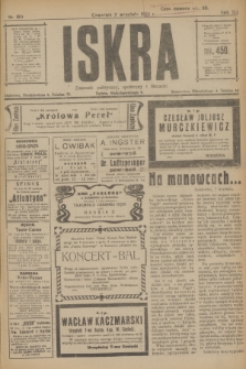 Iskra : dziennik polityczny, społeczny i literacki. R.12 [i.e.13], nr 199 (7 września 1922)